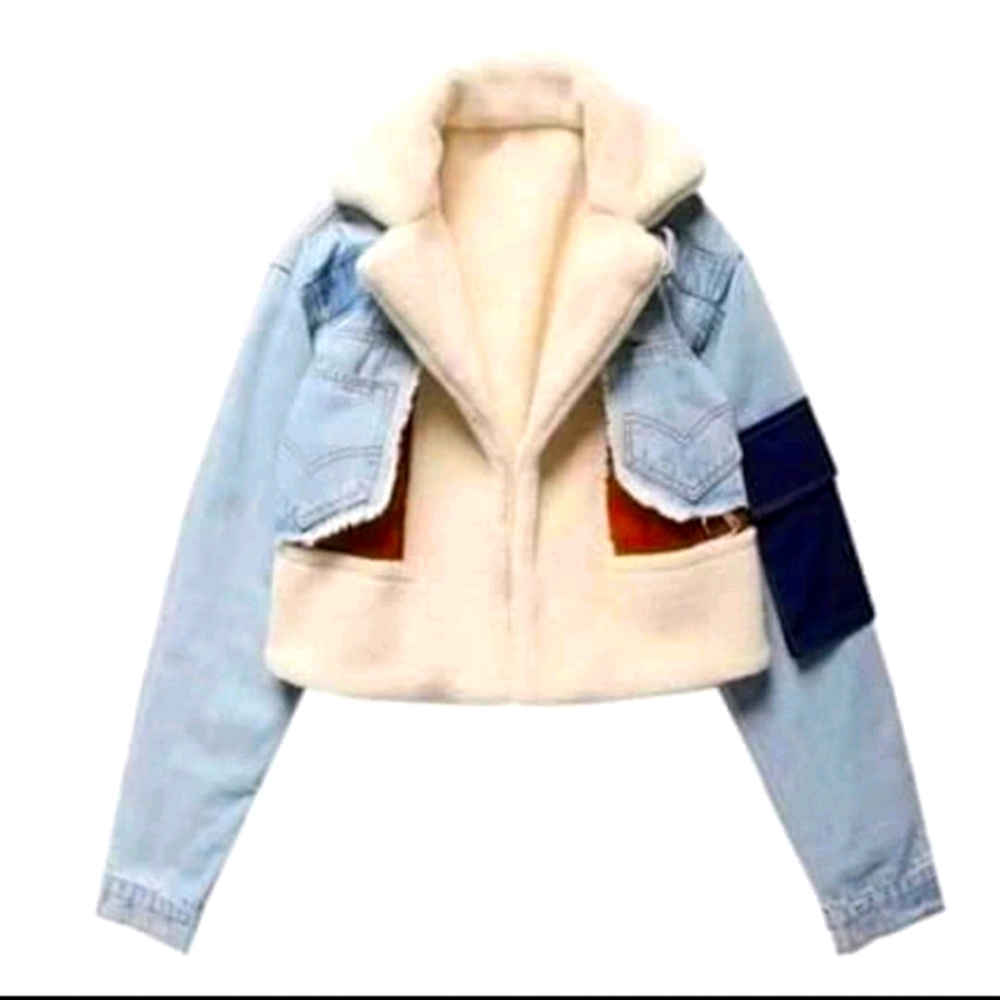 3 STYLE DENIM LUMBER LOOSE FIT JACKET